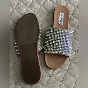 Steve Madden slides with bling